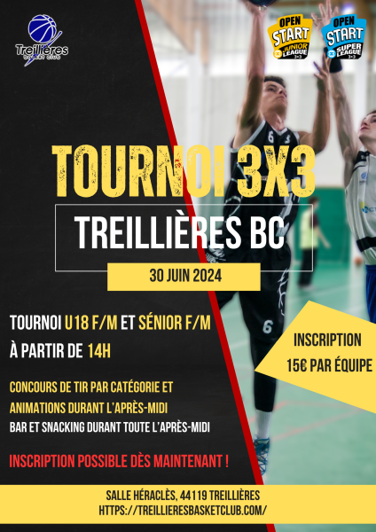 Open Start 3x3 30 juin.